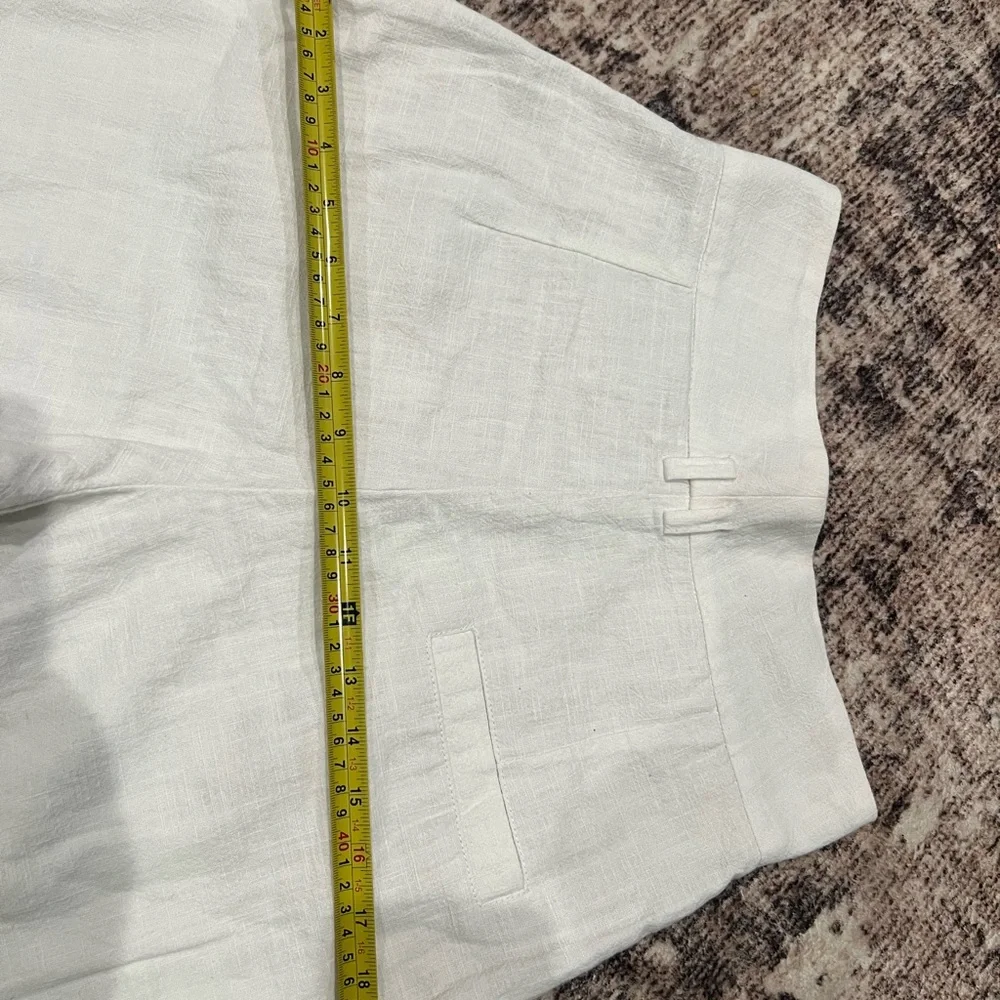 Mango White Wide-Leg Pants Size 4